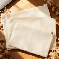 Pochette en toile zippée en gros, sac cosmétique et organisateur DIY avec imprimé dessin animé, étui portable multi-usage pour maquillage et papeterie