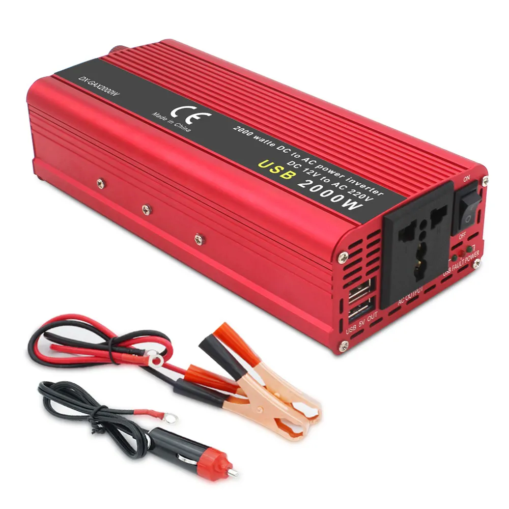 Best Seller 2024 Inverter 800W 2000W 12V DC a 220V AC modificato onda sinusoidale Inverter