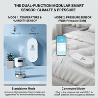 Capteur de pression et de température Zigbee Tuya, détecteur d'occupation de lit et de canapé, compatible avec l'automatisation domestique Home Assistant