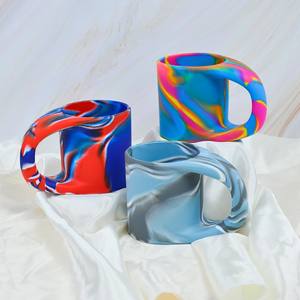 ถ้วยซิลิโคนซิลิโคนหูจับหนา450มล. ถ้วยดื่มกาแฟซิลิโคนพร้อมหูจับ - Product Image 4