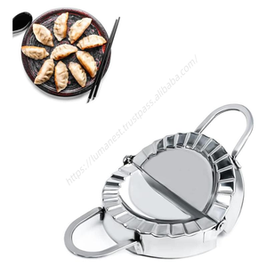Ensemble de moules à empanadas et raviolis manuels en acier inoxydable personnalisables en gros, trois tailles, pour la pâtisserie et les outils de cuisson - Product Image 1