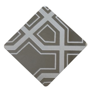 Feuilles laminées à froid d'acier inoxydable de décoration d'ascenseur de revêtement de couleur de finition de vibration - Product Image 1