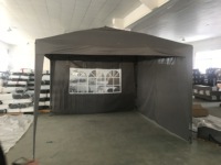 Gazebo pliable personnalisé 3mx3m, imperméable et robuste, pour salon professionnel extérieur, stand de grillades, pergola pour jardin, cour et terrasse