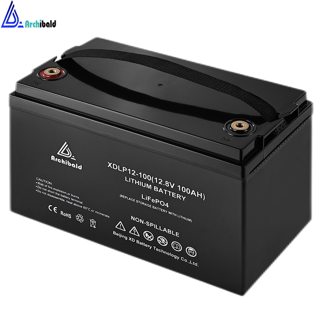 Lithium Ion Batteries Marine Application Nominal Voltage Akku 12v 100ah Fiamm Battery for Rv/camper Marine Overland/van