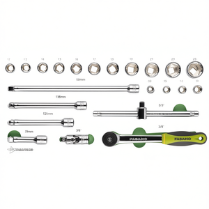 Fasano <b>Socket</b> Wrench Set 38mm 19 Piece Automotive Repair Tool Kit - Product Image 2