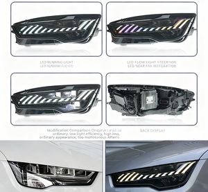 Kit Accessori per Fari a LED Proiettore per <span class=keywords><strong>Audi</strong></span> <span class=keywords><strong>A7</strong></span> S7 C7.5 2016 <span class=keywords><strong>2017</strong></span> 2018, Gruppo Ottico Anteriore Auto - Product Image 4