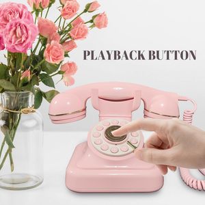 Teléfono Antiguo para Libro de Visitas FEIYAQI F01, Teléfono Fijo Inalámbrico Personalizado con 32 GB de Memoria, Decoraciones para Bodas, Información para Invitados - Product Image 3