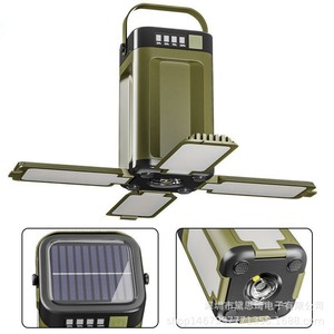 Linterna Solar para Camping, Color Verde Militar, Lámpara Portátil para Tienda de Campaña, Lámpara de Emergencia para Exteriores - Product Image 5