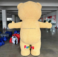 Costume de mascotte en peluche ours en peluche gonflable Costume Cosplay fête robe à fourrure tenue carnaval Halloween Noël Pâques Costume adulte