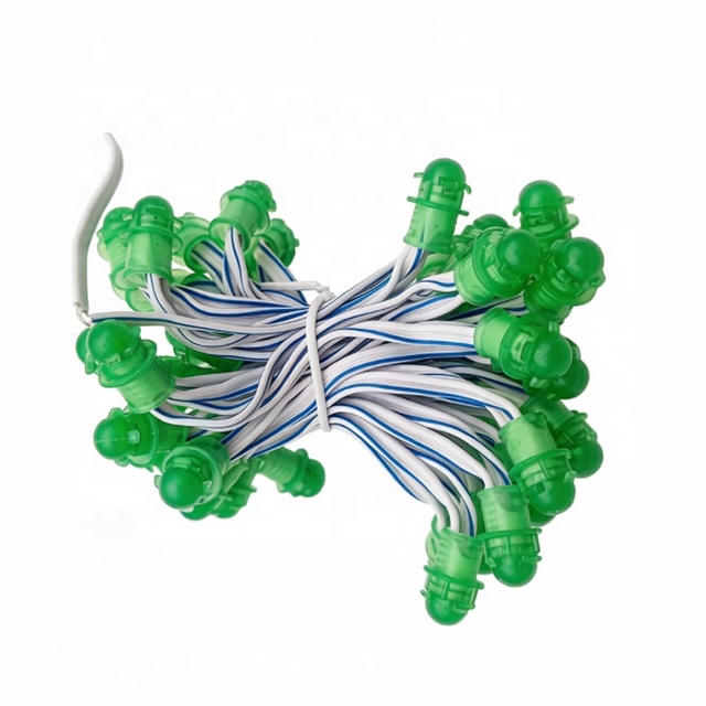 12 Volt DC 9MM Waterproof Outdoor Christmas String Lights 50pcs One String Single Color LED String Point Lights