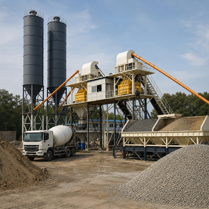 Convoyeur à bande robuste Corey avec pesage précis, ligne de production électrique, centrale à béton HZS90 pour le terrassement de tunnels de routes en montagne - Product Image 4