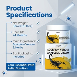 Balsamo Analgesico alle Erbe per Dolori Muscolari, Articolari, alla Schiena, alle Ginocchia, alle Gambe e ai Talloni, con Veleno di Scorpione - Product Image 4