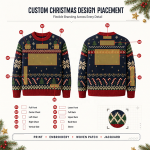 Pulls de Noël Jacquard Fair Isle en tricot personnalisés OEM ODM, motif canne à sucre du Père Noël, pour hommes, femmes, adolescents et enfants - Product Image 4