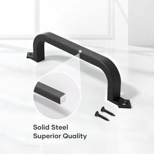 WEKIS Outdoor Iron Handle Drawer Handles Closet <strong>Door</strong> <strong>Knobs</strong> Wardrobe Garage <strong>Door</strong> Handle Drawer <strong>Knobs</strong> Cabinet Hardware - Product Image 2