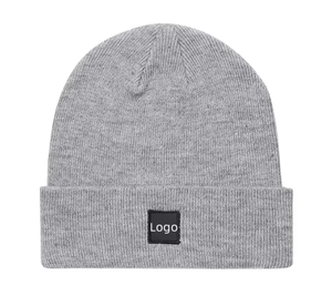Unisex Solid-Color Knit <b>Wool</b> Cuff <b>Beanie</b> 100% <b>Wool</b> Warm Winter Casual Hat for Adults One Size Fits Most Light And Packable - Product Image 2