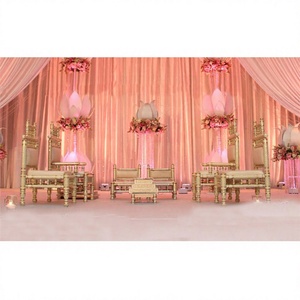 Chaises de mariage hindoues Mandap Sankheda, magnifiques chaises de mariage Mandap, ensemble de chaises de mariage au design nouveau, chaises Jai Mala, vente d'usine aux États-Unis - Product Image 1