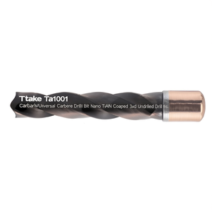 Foret universel en carbure Ttake Ta1001, revêtement Nano TiAlN, forets non percés 3Xd - Product Image 2
