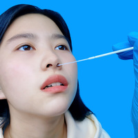 Trung Quốc Tăm Bông Nhà Cung Cấp Y Tế Dùng Một Lần Lâm Sàng Chẩn Đoán Nasopharyngeal Mẫu Bộ Sưu Tập Vận Chuyển Buccal Flocked Tăm Bông Kit