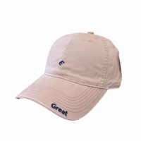 Casquette de baseball unisexe en coton non structurée à 6 panneaux, style vintage, avec logo personnalisé, broderie, visière incurvée, marque privée OEM, vente en gros