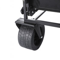 Chariot multifonctionnel pliable en acier à quatre roues pour camping en extérieur, canapé-lit, chariot double usage pour enfants, plage et courses