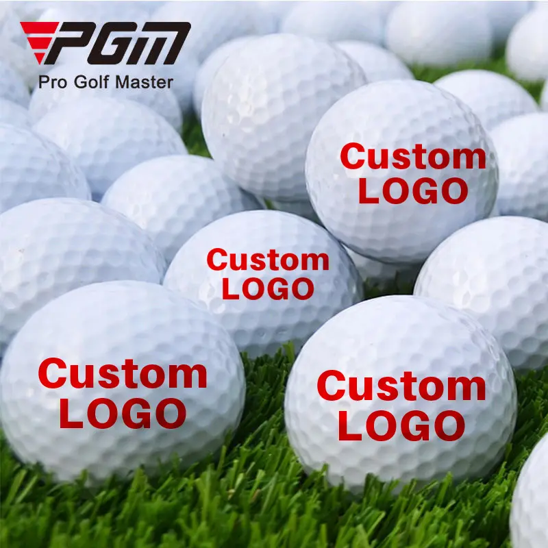 PGM מותאם אישית הדפסת פרימיום ריק נהיגה טווח גולף כדורי גולף עיסוק כדורי הדפסה אישית לבן גולף כדורי עם לוגו