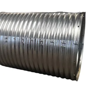 Tianjin Supplier Metal culvert 36 inch corrugated pipe steel corrugated galvanized 8 culvert pipe