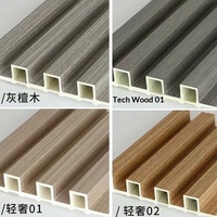 Grille en fibre de bambou pour l'intérieur - Écologique, imperméable, facile à installer pour la décoration d'hôtels et de maisons - Grille WPC