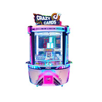 Machine de jeu de rédemption de tickets Crazy Cards, machine de loterie d'amusement intérieur à monnayeur, direct usine