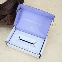 Boîtes d'expédition postales en papier ondulé recyclable avec logo pour petites entreprises, avec insert supplémentaire