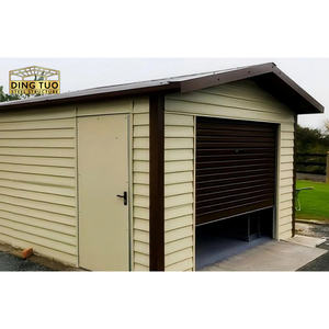 Prefabrik Metal su geçirmez yapı prefabrik bahçe Metal garaj depolama tutuyor çelik yapı tutuyor - Product Image 1