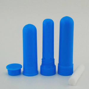 Kunststoff leere Nasen inhalator Tube mit Baumwoll docht ausgestattet, ätherisches Öl Nasen inhalator Tube Verpackung Großhandel - Product Image 3
