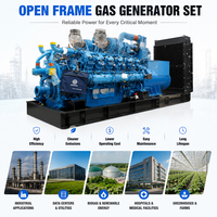 Groupe électrogène à gaz à châssis ouvert de fabrication chinoise avec panneau de commande intelligent