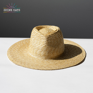 Shinehats 2024 lujo Chic gran oferta Chapeau Femme señoras mujeres verano <span class=keywords><strong>Sombrero</strong></span> playa sombreros de sol Panamá personalizado ala ancha <span class=keywords><strong>sombrero</strong></span> de paja - Product Image 1