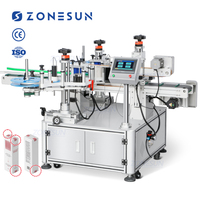 ZONESUN ZS-TB833F boîte de Carton pliante horizontale Anti inviolable autocollant adhésif automatique 4 côtés étanchéité coin étiqueteuse