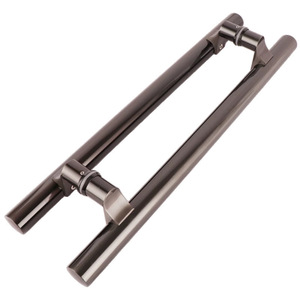 Poignée de porte coulissante sans cadre en acier inoxydable pour villa et entrepôt, design moderne, ambidextre, installation facile - Product Image 3