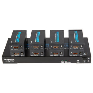 8 Way <strong>HDMI</strong> <strong>Splitter</strong> Over Single Cat5e/6 60M <strong>HDMI</strong> UTP <strong>Splitter</strong> 1x8(Max distance 196ft 3D Full HD 1080P) - Product Image 3