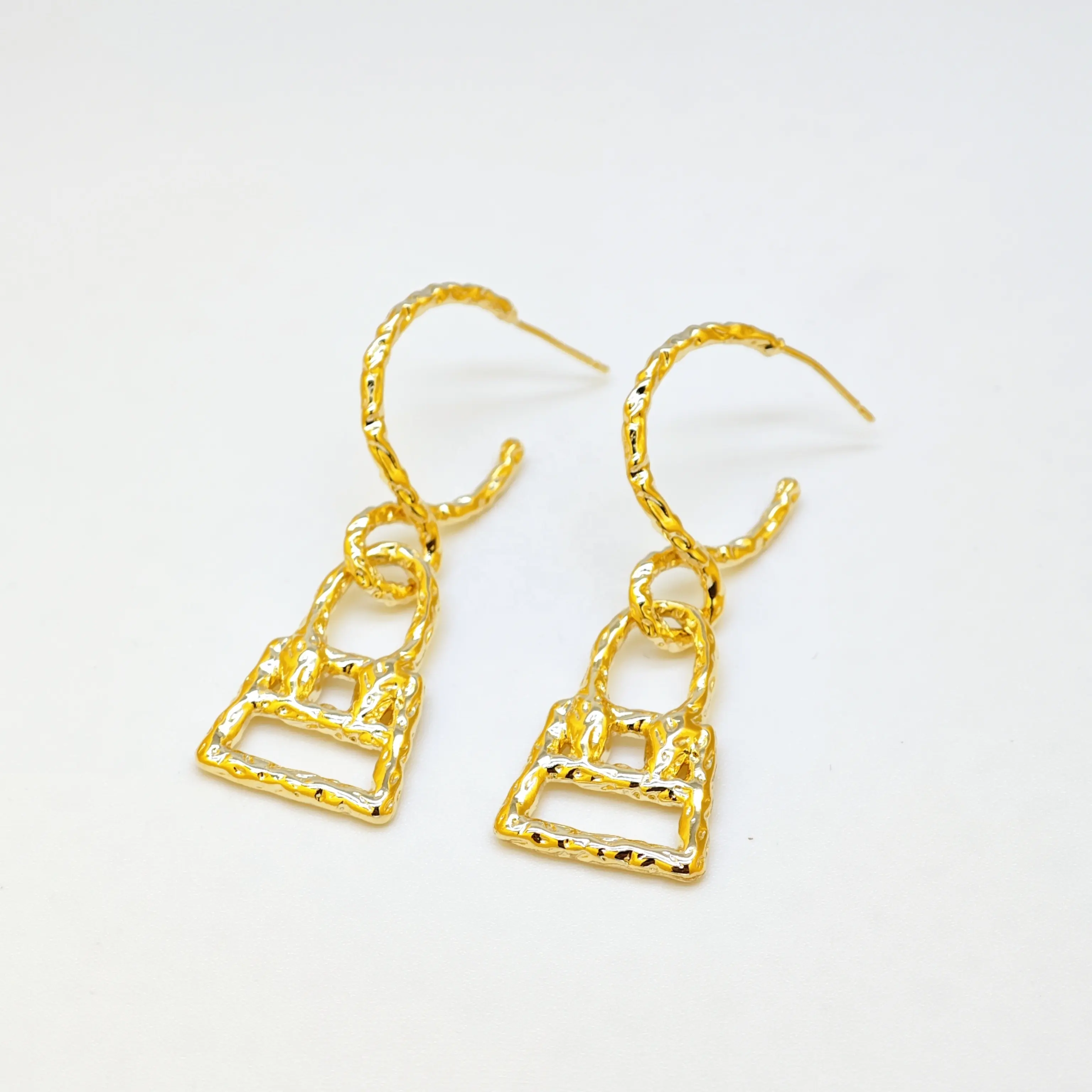 Borsa europea USA vintage e minimalista con orecchini pendenti di lusso 18k oro placcato orecchini gioielli