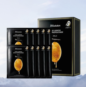 แผ่นมาส์กหน้า JM Solution Honey Luminous Royal Propolis 10 แผ่น บำรุงผิวหน้าให้ชุ่มชื้น กระจ่างใส และบำรุงผิว - Product Image 1