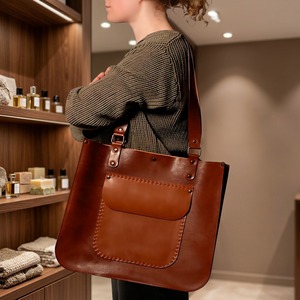BS International High Standard Durable Waterproof Lightweight Foldable Genuine Leather Dual Strap Cross-Body Zipper Clutch 2L - Product Image 5