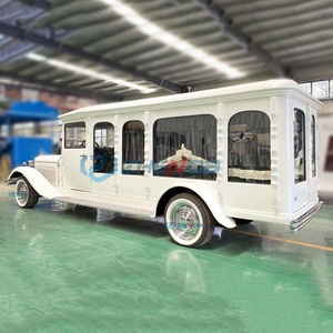 Best Selling White 2 Seats Funeral Vintage Car Supplier Electric High Quality Funeral Classic Car With CE Certification - Product Image 6