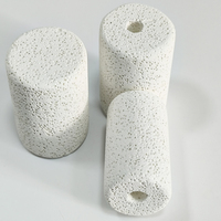 Bouchons en céramique d'alumine pour fours à haute température, filtre en mousse céramique poreuse Al2O3, tige, bloc, bouchon