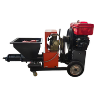 Machine d'injection portable de mortier et de ciment diesel haute pression pour travaux de fondation en construction