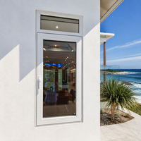 Fenêtre à battant en aluminium insonorisée moderne HUACAI, norme australienne AS2047, double vitrage, à haute efficacité énergétique