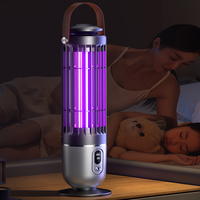 Lampe anti-moustiques portable à choc électrique UV suspendue en intérieur, écologique en ABS, avec une couverture de 50 à 100 m