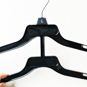 Sang Trọng Hiện Đại 40Cm PS Đen Đôi Nhựa Quần Áo Móc Áo Kim Loại Móc Mô Hình Áo Khoác Tổ Chức Phòng Ngủ Lưu Trữ Bé Quần Áo Sắt - Product Image 5