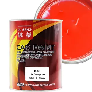 high quality cheap price two component acrylic paint coating orange red auto car paint mixing system
