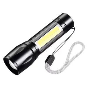 Flashlight <b>Led</b> <b>Rechargeable</b> Battery Zoomable Dimmer Outdoor Aluminum Alloy Mini Portable <b>Torch</b> - Product Image 1