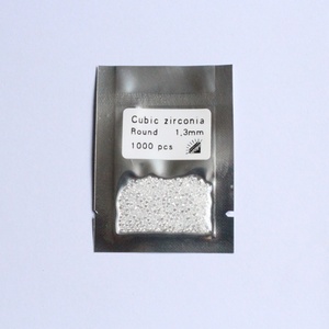 Circonita Blanca Redonda Pequeña de 2.0mm de Alta Calidad, Cortada a Máquina, para Engaste de Joyería al por Mayor - Product Image 3