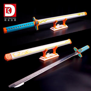 Pilar de insecto luminoso <span class=keywords><strong>Shinobu</strong></span> modelo de ladrillo DIY <span class=keywords><strong>Mini</strong></span> Katana rompecabezas montaje creativo juego de bloques de construcción para niños adultos regalo - Product Image 6