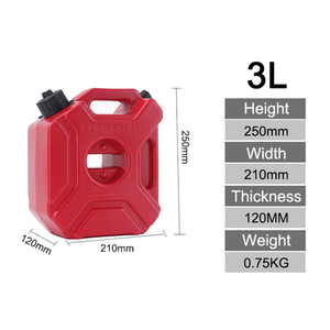 GARIDA Réservoir d'huile Tambour d'huile léger Voiture Seau de rechange Jerry Can Plastique Assurance qualité personnalisée Extérieur 3L 5L 6L 10L Essence - Product Image 2